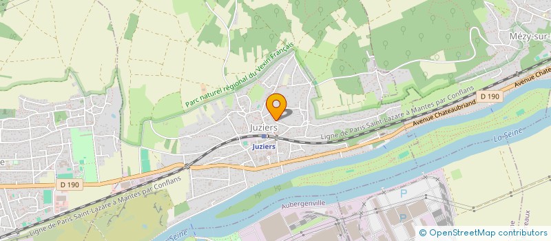 localisation de l'entreprise RL IT CONSEIL à JUZIERS