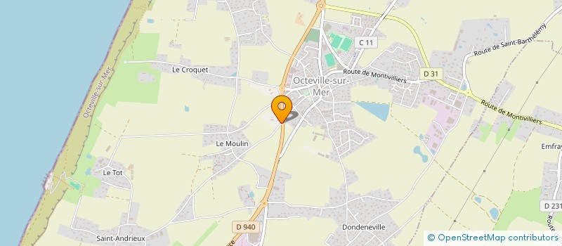 localisation de l'entreprise RL MACONNERIE  OCTEVILLE-SUR-MER