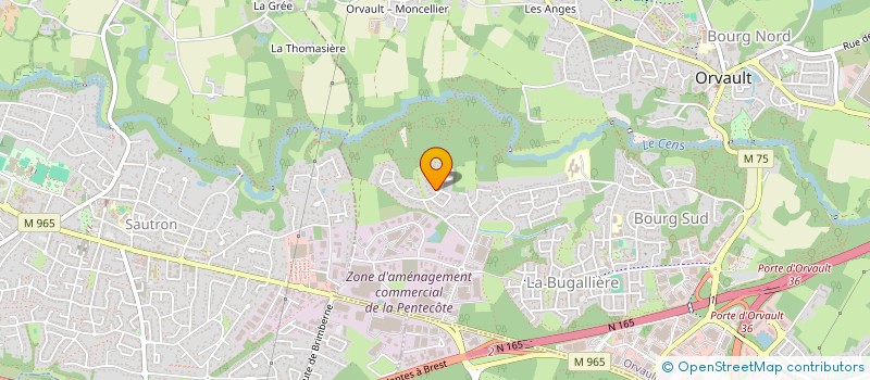 localisation de l'entreprise RL MAEVA à ORVAULT