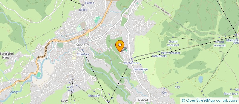 localisation de l'entreprise RL MEGEVE 4  MEGEVE