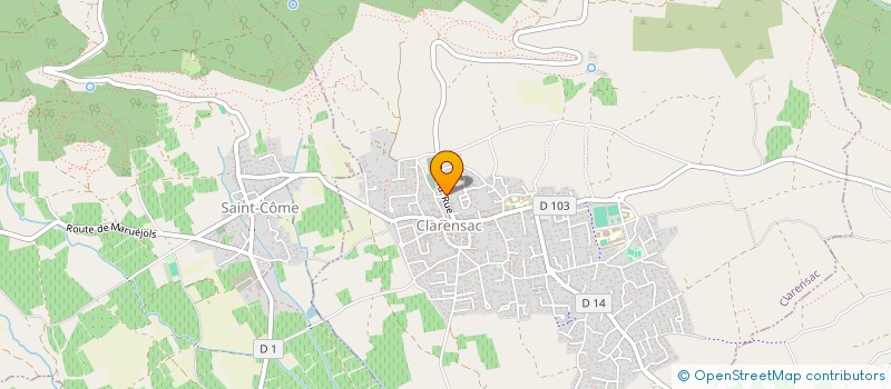 localisation de l'entreprise RL MULTI SERVICES à CLARENSAC