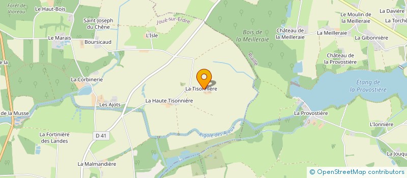 localisation de l'entreprise RL PATRIMOINE  JOUE-SUR-ERDRE