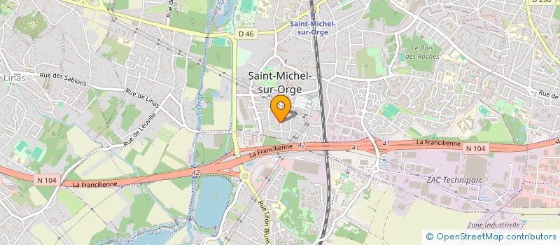 localisation de l'entreprise RL PEINTURE à SAINT-MICHEL-SUR-ORGE
