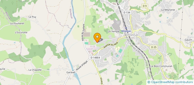 localisation de l'entreprise RL SPORTS  ALLASSAC