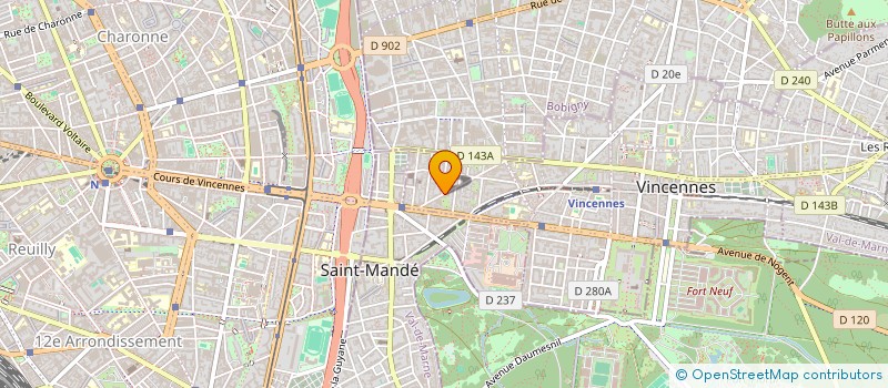 localisation de l'entreprise RL SUPERMARCHE à VINCENNES