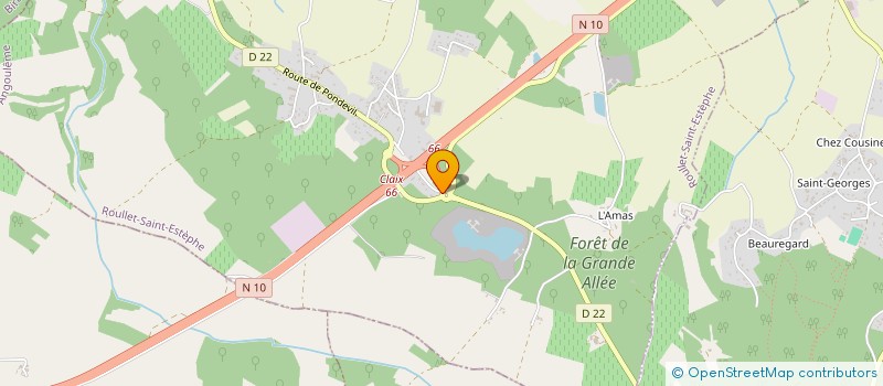 localisation de l'entreprise RL TRAITEUR à ROULLET-SAINT-ESTEPHE