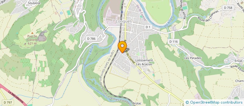 localisation de l'entreprise RL2F MACONNERIE  VIC-LE-COMTE