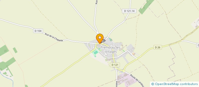 localisation de l'entreprise RLA MENUISERIE à TREMBLAY-LES-VILLAGES