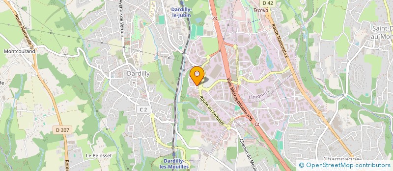 localisation de l'entreprise RLB AUDIT  DARDILLY