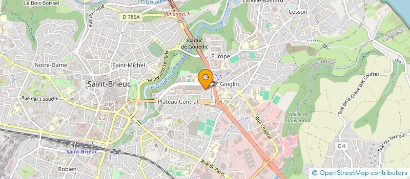 localisation de l'entreprise RLB DEVELOPPEMENT à SAINT-BRIEUC