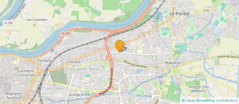 localisation de l'entreprise RLB ENVIRONNEMENT  LE PONTET