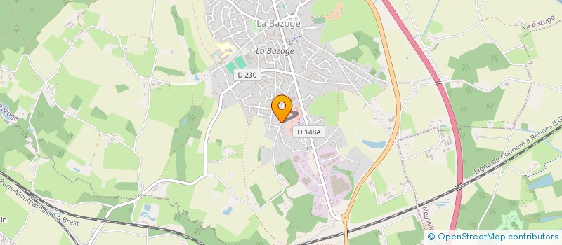 localisation de l'entreprise RLBT SERVICES à LA BAZOGE