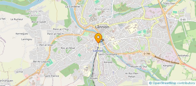 localisation de l'entreprise RLC  LANNION