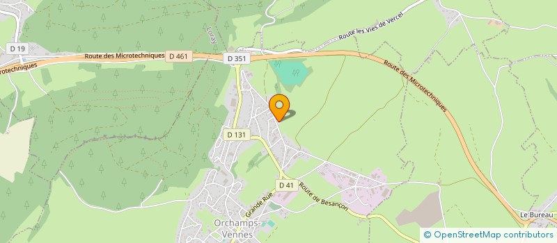 localisation de l'entreprise RLC  ORCHAMPS-VENNES