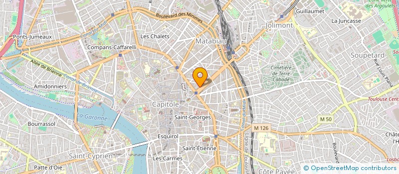 localisation de l'entreprise RLC COIFFURE à TOULOUSE