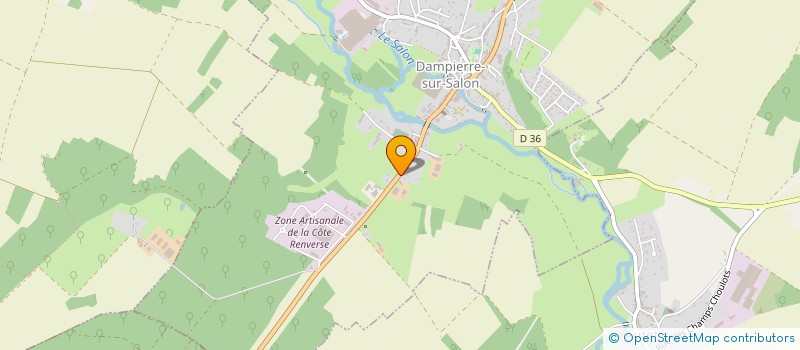 localisation de l'entreprise RLC ENERGIES  DAMPIERRE-SUR-SALON