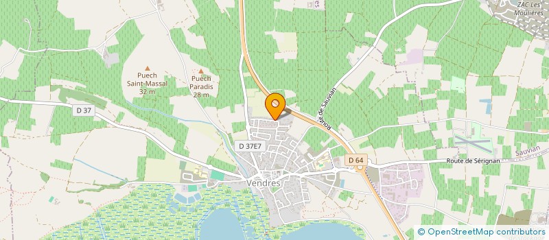 localisation de l'entreprise RLC IMMO  VENDRES