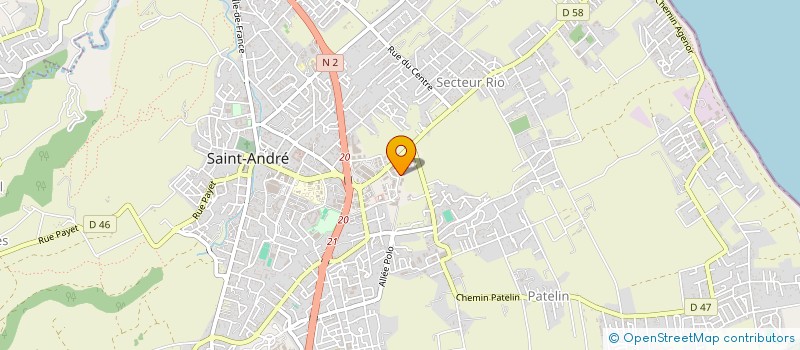localisation de l'entreprise RLCG INVEST à SAINT-ANDRE