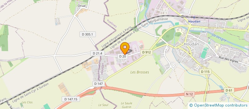 localisation de l'entreprise RLD AGENCEMENT à HOUDAN