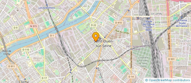 localisation de l'entreprise RLE-C1 à SAINT-OUEN-SUR-SEINE