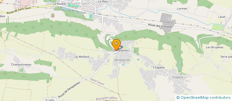 localisation de l'entreprise RLE-ELECTRICITE  SAINT-SAVIN