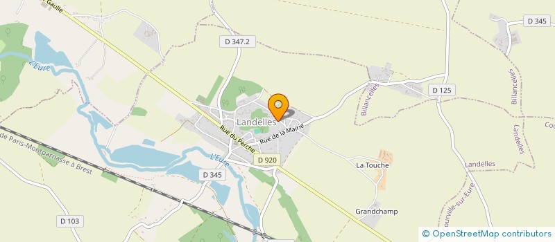 localisation de l'entreprise RLEM TRANSPORT à LANDELLES