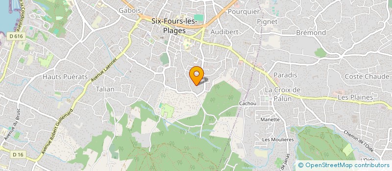 localisation de l'entreprise RLG à SIX-FOURS-LES-PLAGES