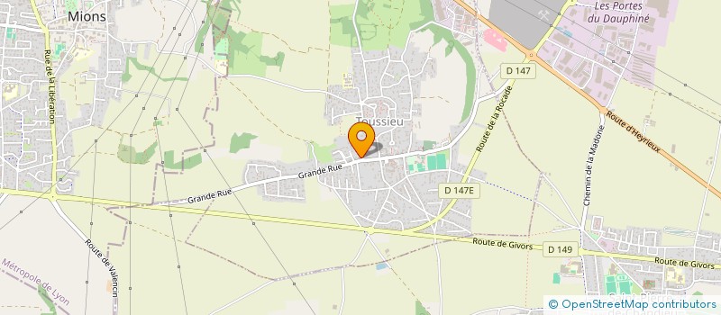 localisation de l'entreprise RLG  TOUSSIEU