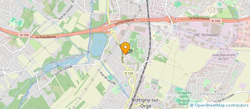localisation de l'entreprise RLG CONSTRUCTION à BRETIGNY-SUR-ORGE