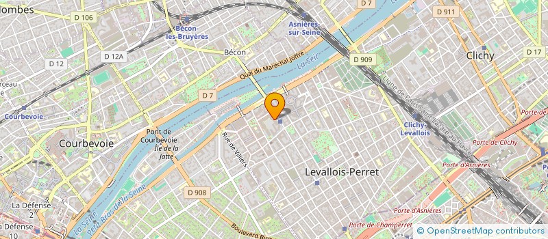 localisation de l'entreprise RLG FOOD à LEVALLOIS-PERRET