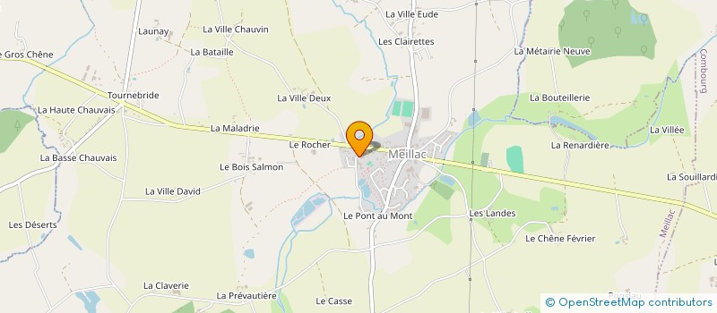 localisation de l'entreprise RLG PEINTURE  MEILLAC