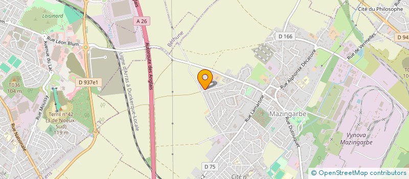 localisation de l'entreprise RLGD  MAZINGARBE