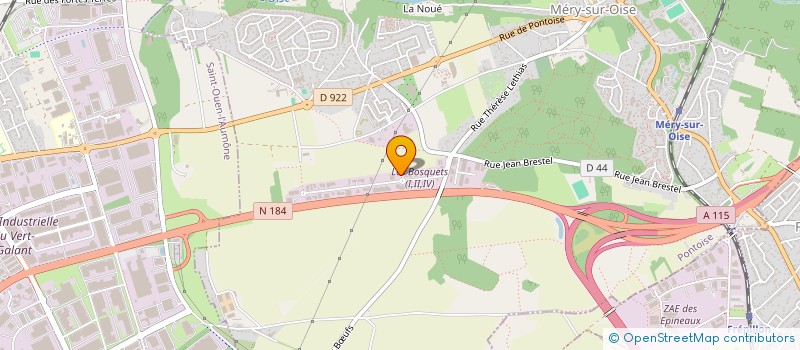 localisation de l'entreprise RLH  MERY-SUR-OISE