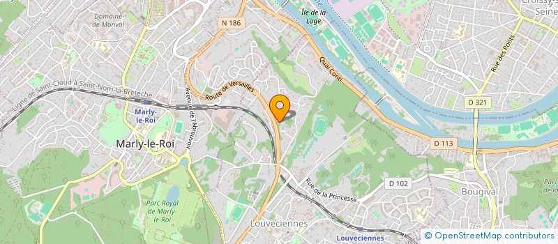 localisation de l'entreprise RLH-LOUVE  LOUVECIENNES