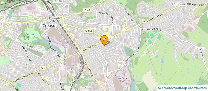 localisation de l'entreprise RLI  LE CREUSOT