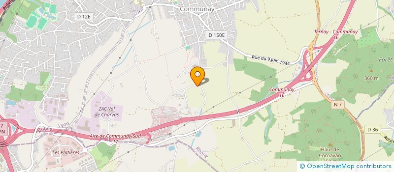 localisation de l'entreprise RLJ  COMMUNAY