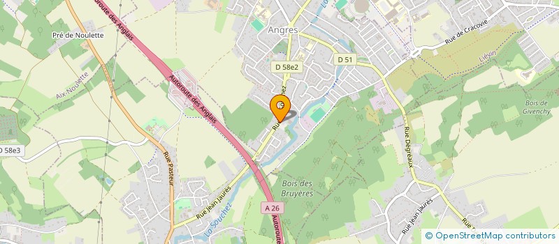 localisation de l'entreprise RLK TECHNOLOGIES à ANGRES