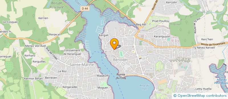 localisation de l'entreprise RLM  BENODET