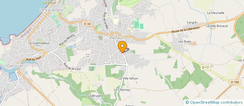 localisation de l'entreprise RLM CONCEPT  PLENEUF-VAL-ANDRE