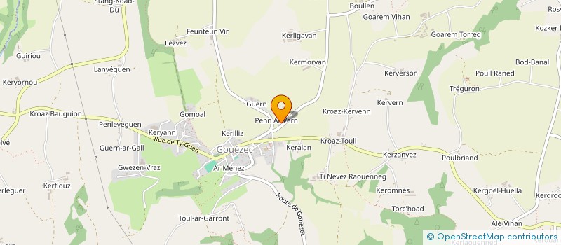 localisation de l'entreprise RLM DOMOTIQUE  LE CLOITRE-PLEYBEN