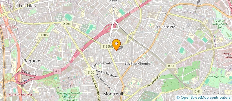 localisation de l'entreprise RLM SERVICE  MONTREUIL