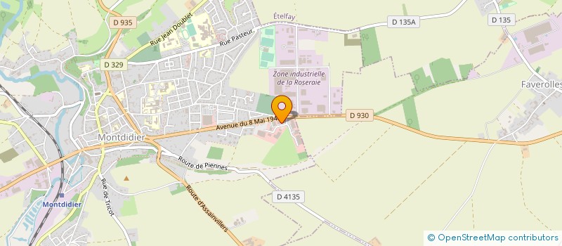 localisation de l'entreprise RLM-TP à MONTDIDIER