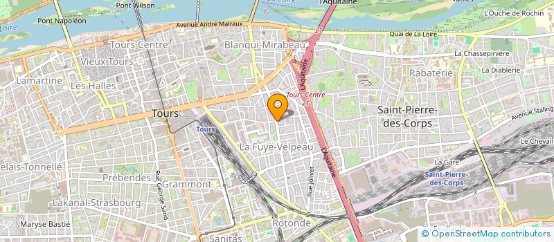 localisation de l'entreprise RLP à TOURS