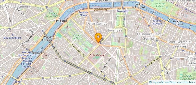 localisation de l'entreprise RLP 68 AVENUE BOSQUET  PARIS