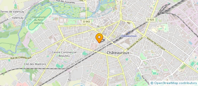 localisation de l'entreprise RLP INVEST à CHATEAUROUX