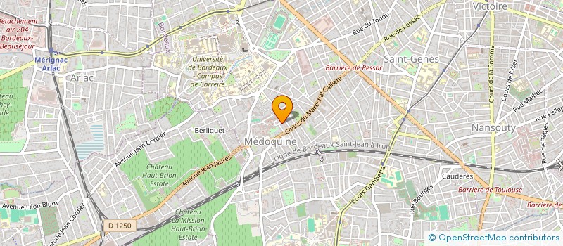 localisation de l'entreprise RLP MER  BORDEAUX