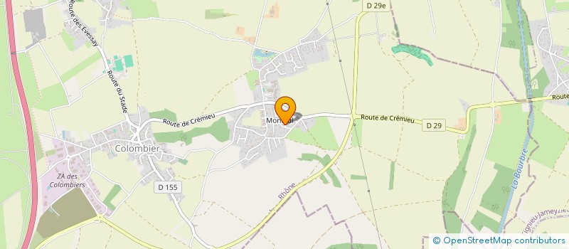 localisation de l'entreprise RLS  COLOMBIER-SAUGNIEU