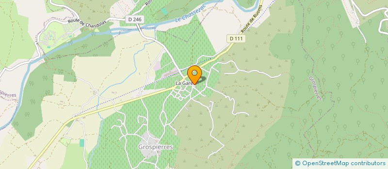 localisation de l'entreprise RLTL EXPLOITATION à GROSPIERRES