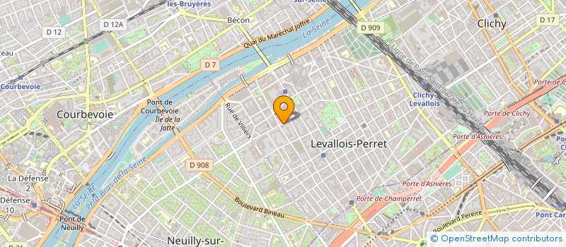 localisation de l'entreprise RLV à LEVALLOIS-PERRET