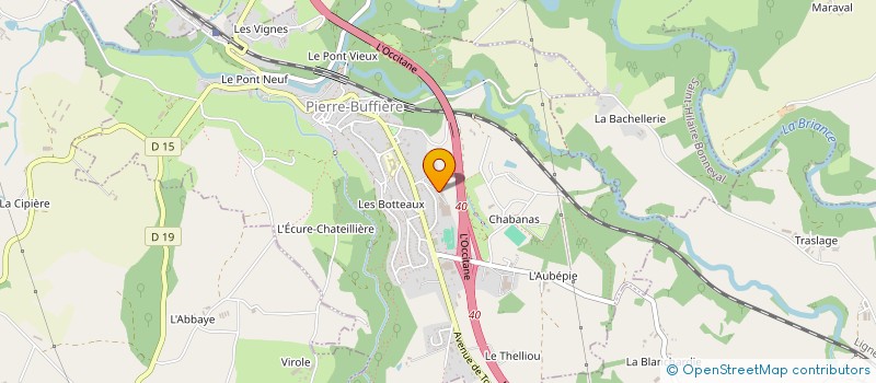 localisation de l'entreprise RLV FRANCE  PIERRE-BUFFIERE